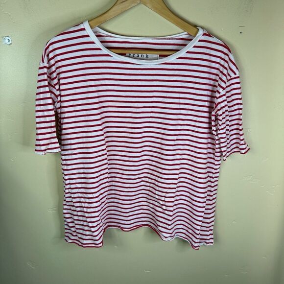 Frank & Eileen Josephine French Tee in White Double Decker Red Size Med Womens‎ - Picture 2 of 9